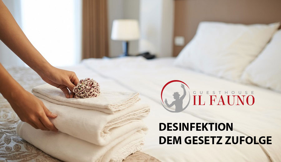 Reinigung und Desinfektion von Hotelzimmern Pompeji Fauno