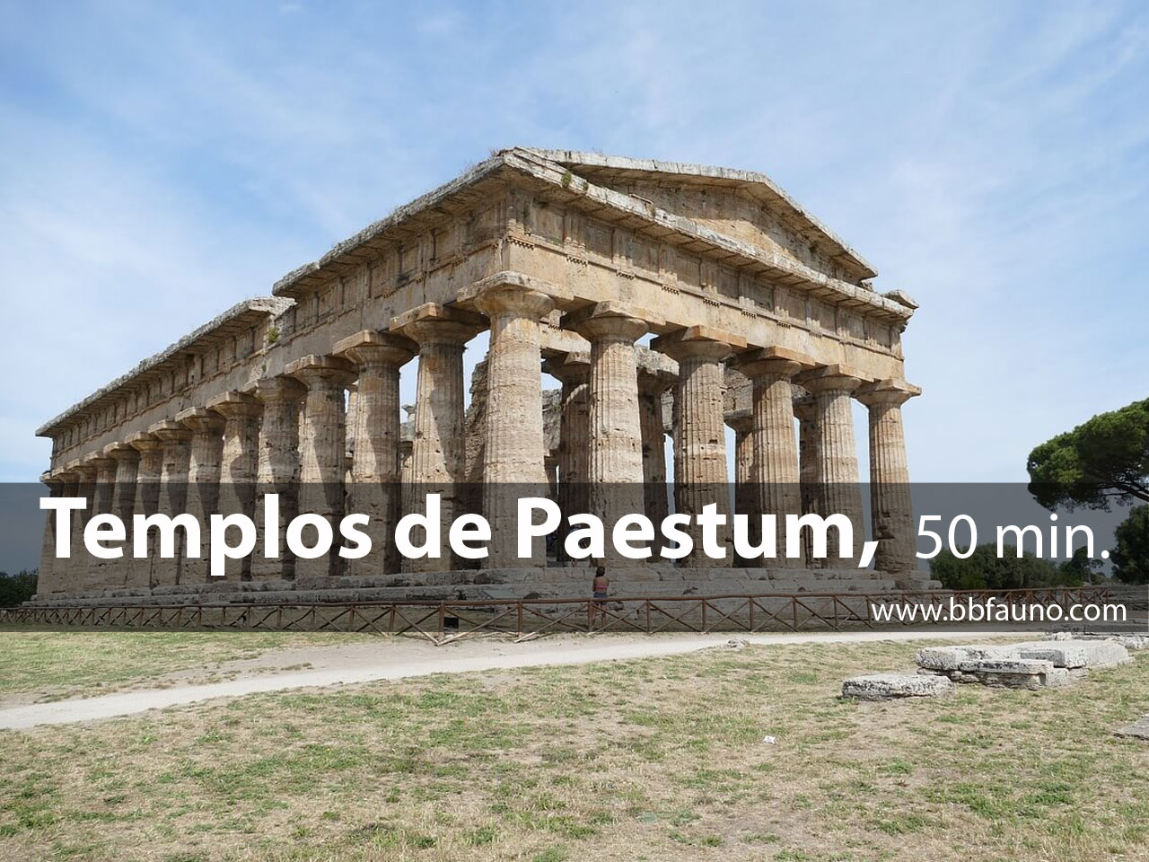 La zona arqueológica de Paestum