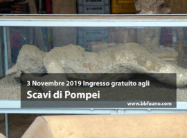 3 Novembre 2019 ingresso gratuito Pompei